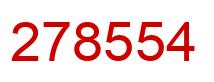 Number 278554 red image