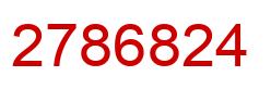 Number 2786824 red image
