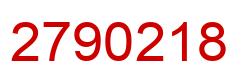 Número 2790218 imagen rojo