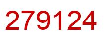 Number 279124 red image