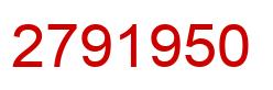Number 2791950 red image