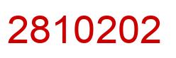 Number 2810202 red image