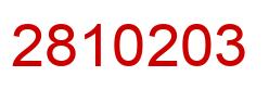 Number 2810203 red image
