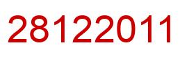 Number 28122011 red image