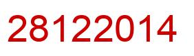 Number 28122014 red image