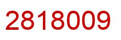 Number 2818009 red image