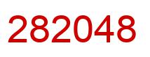 Number 282048 red image