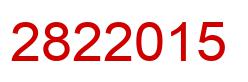 Number 2822015 red image