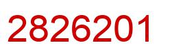 Number 2826201 red image