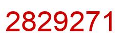 Number 2829271 red image