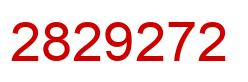 Number 2829272 red image