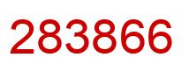 Número 283866 imagen rojo