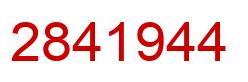 Número 2841944 imagen rojo
