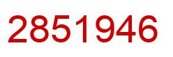 Número 2851946 imagen rojo