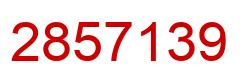 Number 2857139 red image