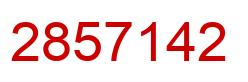 Number 2857142 red image