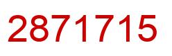 Número 2871715 imagen rojo