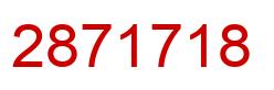 Número 2871718 imagen rojo