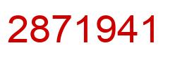 Número 2871941 imagen rojo