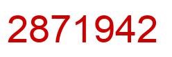 Number 2871942 red image