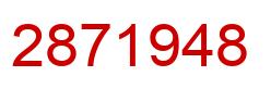 Number 2871948 red image