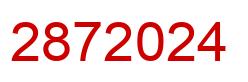 Number 2872024 red image