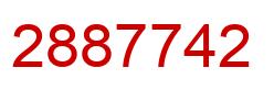 Number 2887742 red image