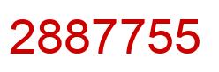 Number 2887755 red image