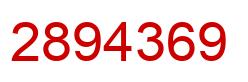 Número 2894369 imagen rojo