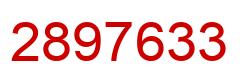 Número 2897633 imagen rojo