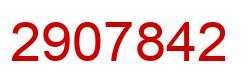 Number 2907842 red image