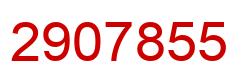 Number 2907855 red image