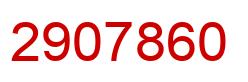 Number 2907860 red image