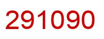 Number 291090 red image
