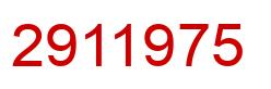 Number 2911975 red image