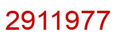 Number 2911977 red image