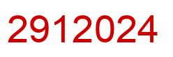 Número 2912024 imagen rojo