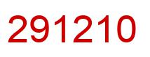 Number 291210 red image
