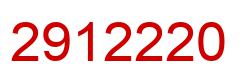 Number 2912220 red image