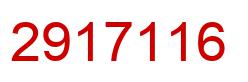 Number 2917116 red image