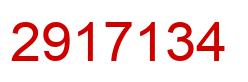 Number 2917134 red image