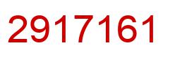 Number 2917161 red image