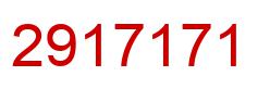 Number 2917171 red image