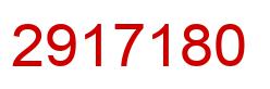 Number 2917180 red image