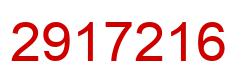 Number 2917216 red image