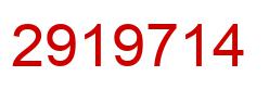 Number 2919714 red image