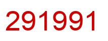 Número 291991 imagen rojo