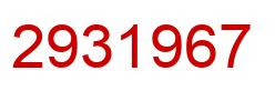 Número 2931967 imagen rojo