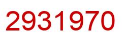 Número 2931970 imagen rojo