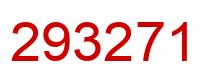 Número 293271 imagen rojo
